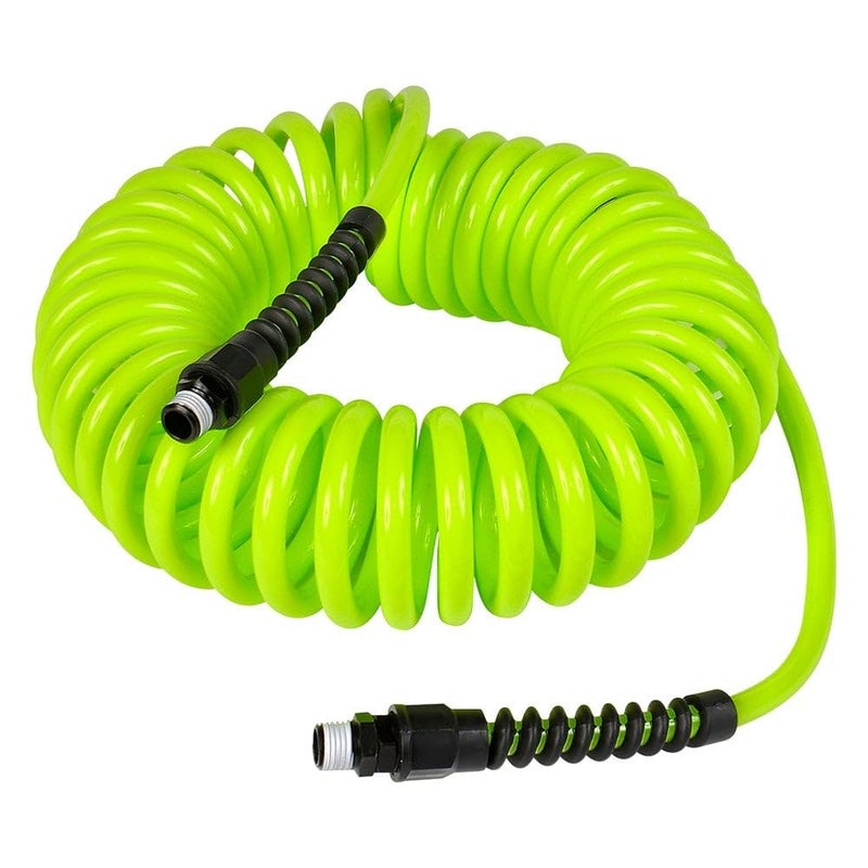 Flexzilla Polyurethane Recoil Air Hose, 1/4 in. x 20 ft., ZillaGreen - LP1420AFZ - Image 1